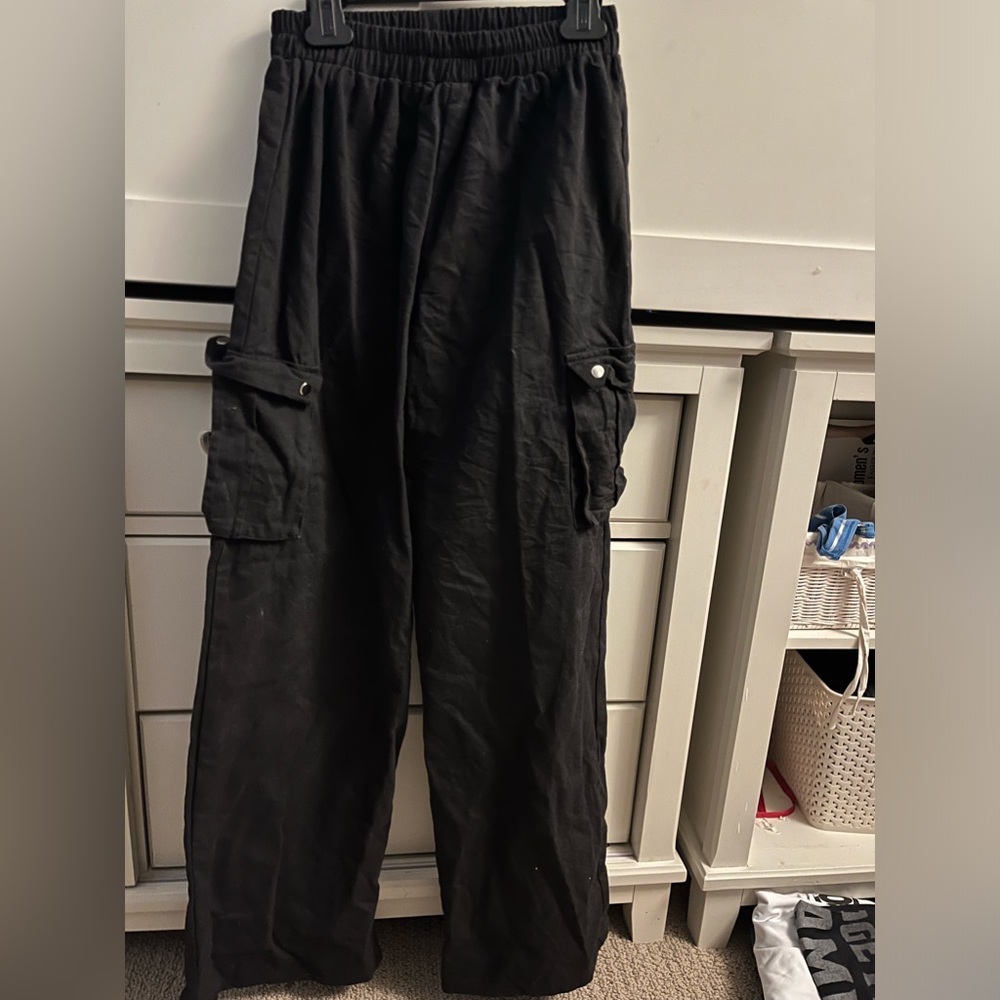 Black, cargo pants